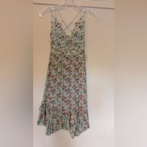 FreePeople Intimately sky blue floral lace dress SZ XS NWT!